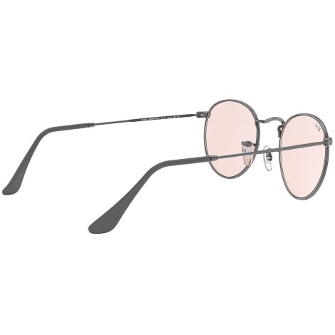 Round Solid Evolve RB3447 gunmetal pink