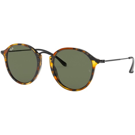 Round RB2447 1157 spotted black havana