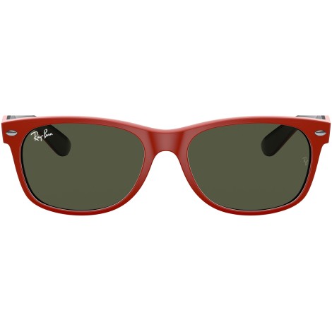 New Wayfarer Color Mix RB2132 rubber red on black