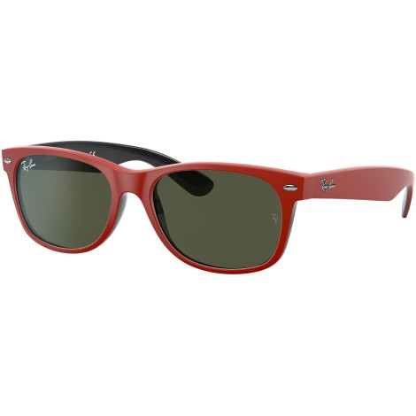 New Wayfarer Color Mix RB2132 rubber red on black