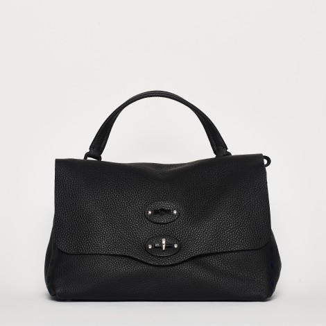 Borsa a tracolla in pelle nera