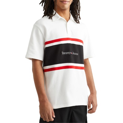Tommy Jeans Polo Maniche Corte Uomo White