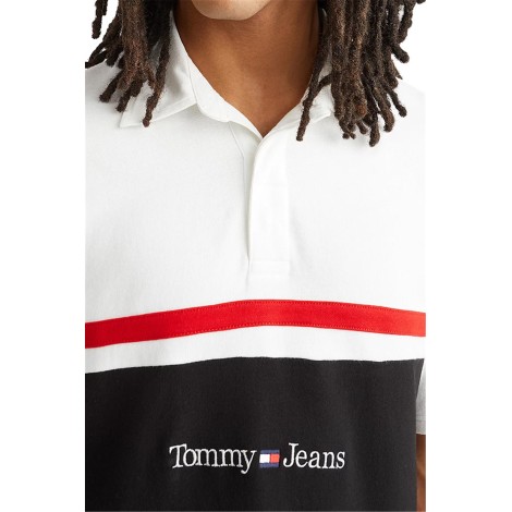 Tommy Jeans Polo Maniche Corte Uomo White