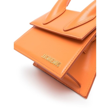 JACQUEMUS Le Chiquito Moyen mini bag in pelle di vitello arancione