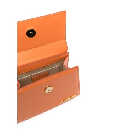JACQUEMUS Le Chiquito Moyen mini bag in pelle di vitello arancione