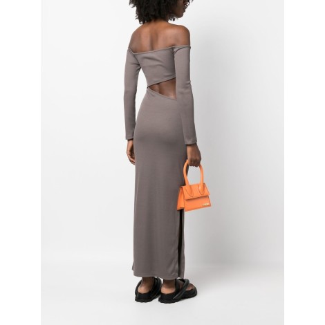 JACQUEMUS Le Chiquito Moyen mini bag in pelle di vitello arancione