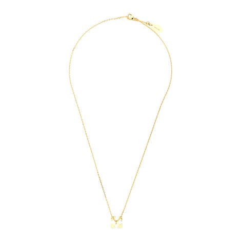 off-white pavé arrow pendant necklace