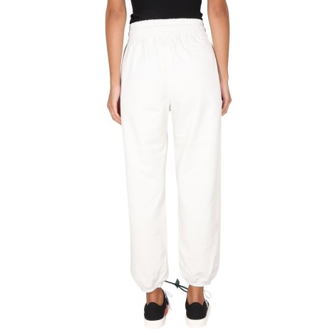 off-white jogging pants with logo