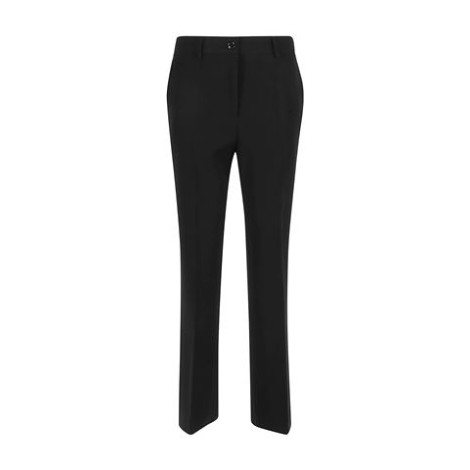 Pantalone di Boutique Moschino, da donna, colore nero. Modello trombetta in cady tecnico. Caratterizzato da chiusura con zip centrale. Vestibilità slim. 