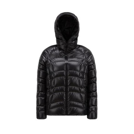 Giubbino NARLAY, di Moncler, da donna, colore nero. Modello realizzato in micro ripstop lucido riciclato. Cappuccio con interno con bordo logato e maniche lunghe. Fodera in micro ripstop riciclato. Imbottitura in piuma. Chiusura con zip e t