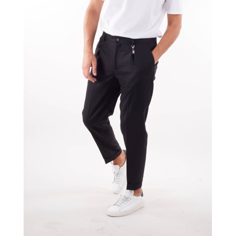 MANUEL RITZ Pantalone in lana con pences Manuel Ritz