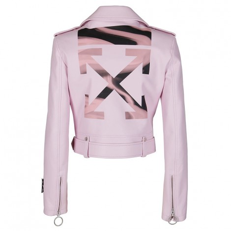 off white biker jacket
