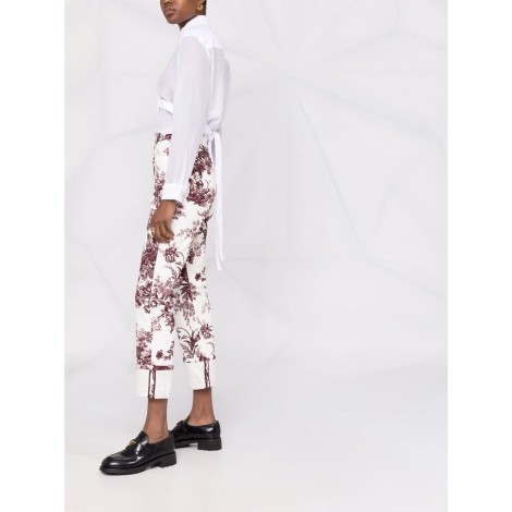 ERDEM 6277pefd white/burgundy