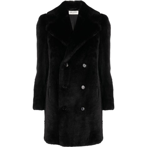 Saint Laurent Faux Fur Caban