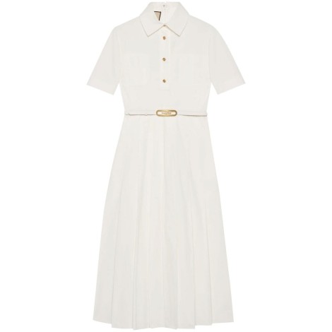 Gucci Cotton Poplin Long Dress