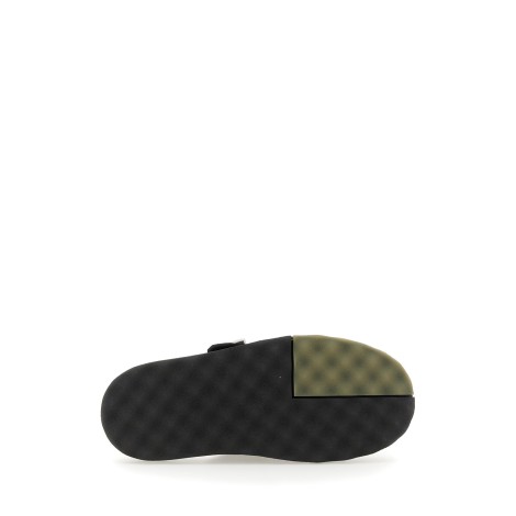 off-white suede sandals with buckle