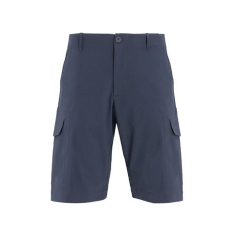 Bermuda di Esemplare da uomo, colore blu. Modello con chiusura con zip e bottone a 4 fori, tasche cargo su entrambi i lati e tasca posteriore con zip. Realizzato in tessuto tecnico performante. Caratterizzato da logo transfer applicato. Ves