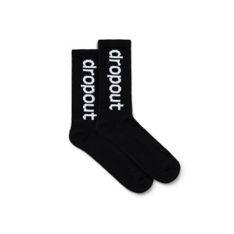 dropout Vertical Logo Socks Black