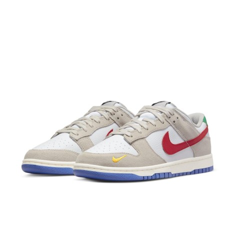 Nike Dunk Low Light Iron Ore Red Blue