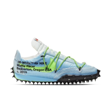 Nike Waffle Racer Off-White Vivid Sky (W)