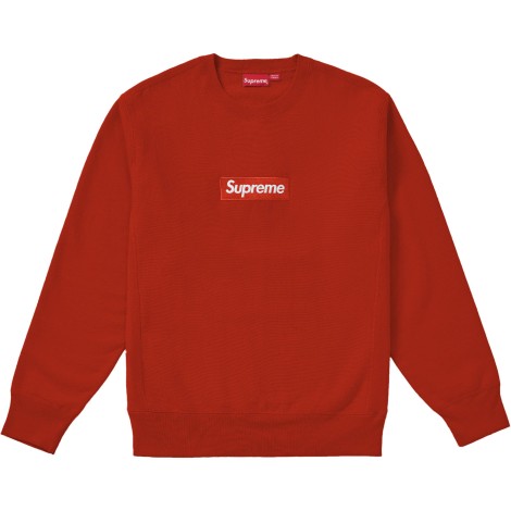 Supreme Box Logo Crewneck (FW18) Rust