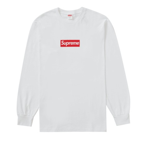 Supreme Box Logo L/S Tee White