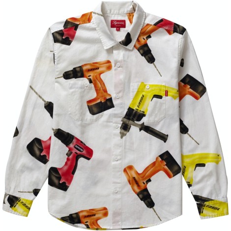 Supreme Drills Work Shirt White