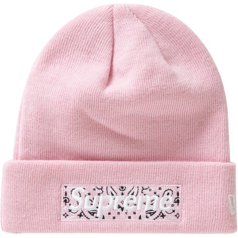 Supreme New Era Box Logo Beanie (FW19) Pink