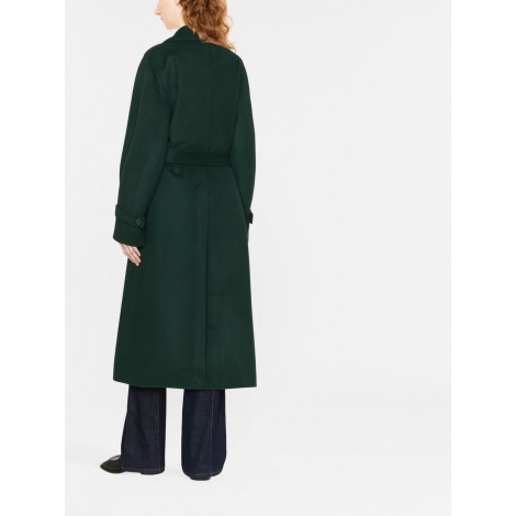 P.A.R.O.S.H. cappotto monopetto in lana verde scuro