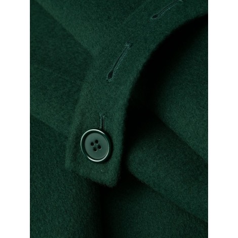 P.A.R.O.S.H. cappotto monopetto in lana verde scuro