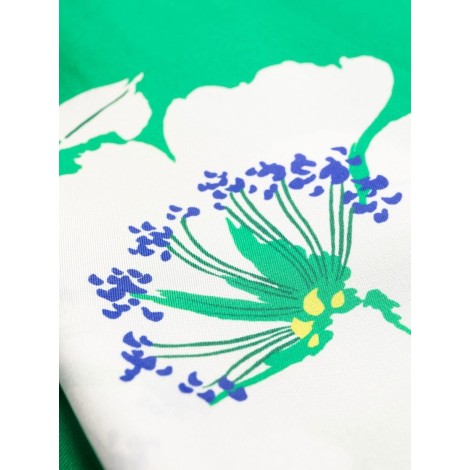 P.A.R.O.S.H. pantaloni a gamba larga con stampa floreale multicolore verde