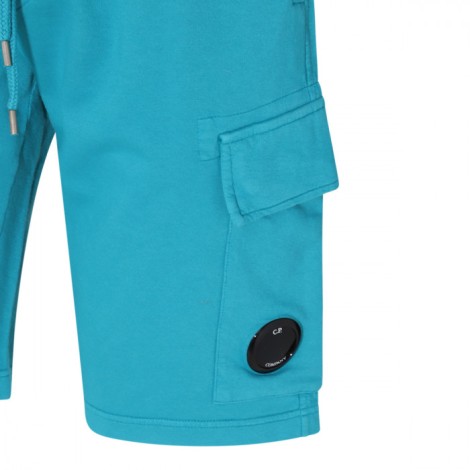 Cp Company - Turquoise Cotton Shorts