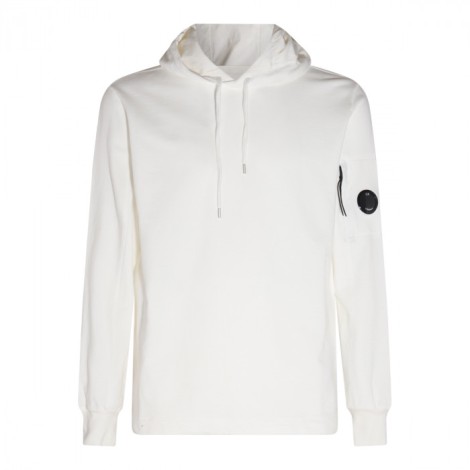 Cp Company - Ivory White Cotton Lens Sweatshirt