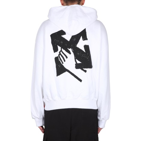 off-white hand arrow sweatshirt