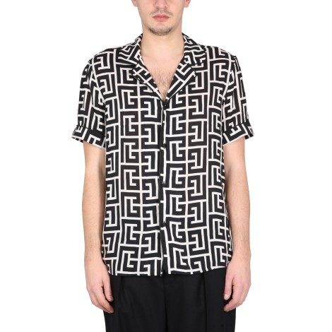 balmain monogram shirt