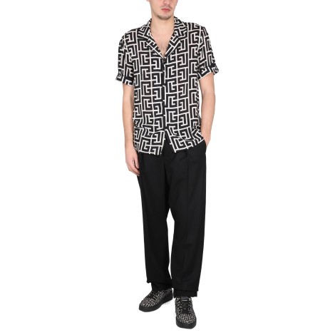 balmain monogram shirt