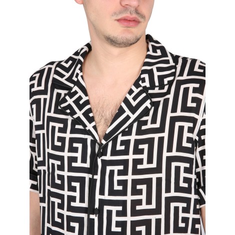 balmain monogram shirt