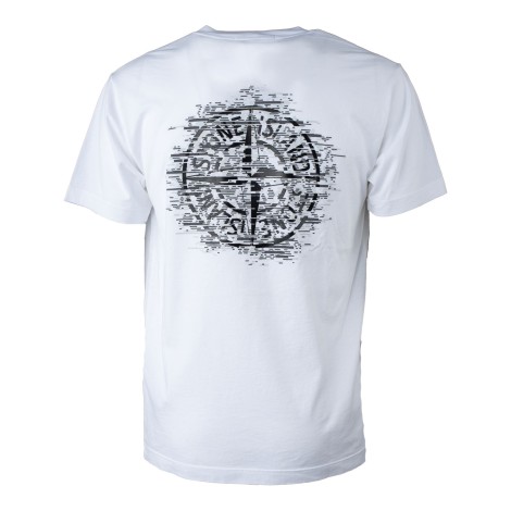 T-shirt bianca con scritta nera