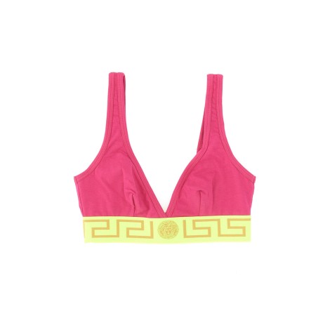 versace bralette with greek border