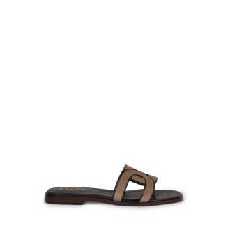 Tod'S Iconic Chain Detail Suede Sandals 40