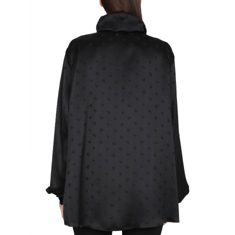 balenciaga blouse logo letters all over