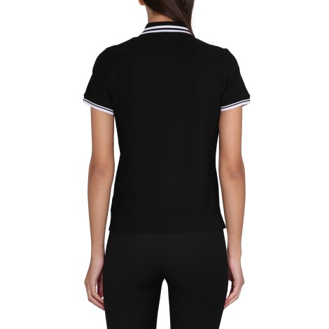 moncler polo with logo patch