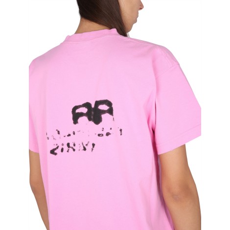 balenciaga t-shirt hand drawn bb icon