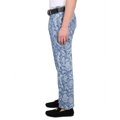 versace baroque silhouette jeans