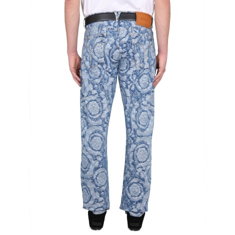 versace baroque silhouette jeans