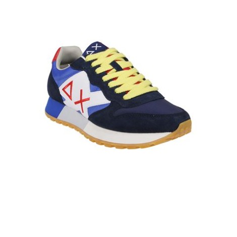 Sneakers di Sun68, da uomo, colore multicolor. Modello stringato con suola in gomma, caratterizzato da dettagli in nylon e camoscio di diversi colori. Dettaglio logo ricamato a contrasto. 