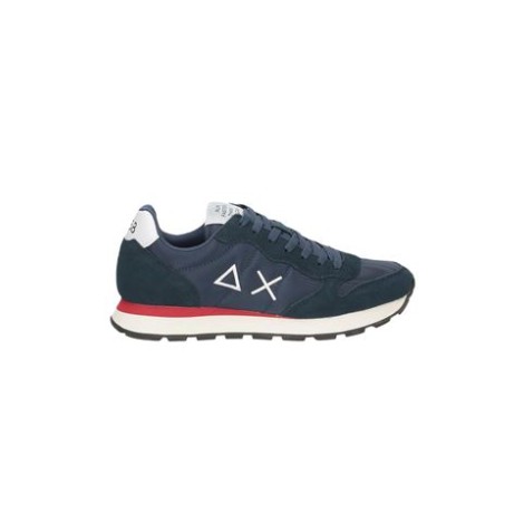 Sneakers TOM SOLID di Sun68, da uomo, colore blu. Modello realizzato in camoscio e nylon. Caratterizzato da dettaglio logo laterale ricamato e talloncino a contrasto. Suola in gomma. 
