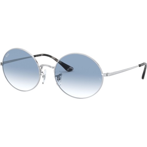 Oval RB1970 silver light blue