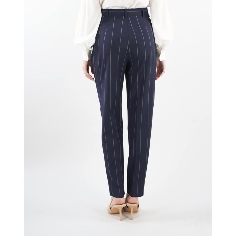 MAX MARA STUDIO Pantaloni in tessuto gessato Max Mara Studio