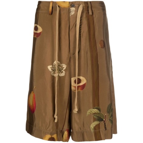 UMA WANG wide shorts with print